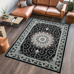 Hereke 478 Area Rug Black