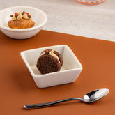 Square Plate | 4.4", Porcelain | Pack of 18