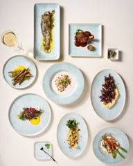 Square Plate| Porcelain, 4.4 | Pack of 18