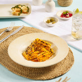 Porcelain Deep Plate | Sand, 11.83oz, | Pack of 12