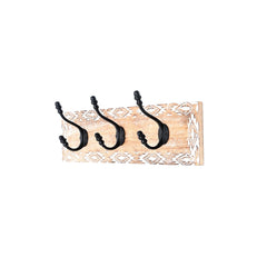 White Wash Wall Hook | Mango Wood | Wooden Hook for Décor