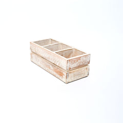 Mango Wood Cutlery Holder | Hand-Carved Design