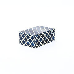 Decorative Box | Resin & Wood | Diamond Pattern Box
