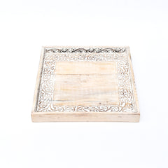 White Vine Tray | Hand-Carved | Mango Wood