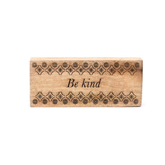 Wooden Word Blocks Set of 3 | Mango Wood | Handmade Décor