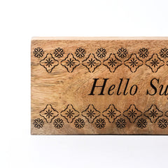 Wooden Word Blocks Set of 3 | Mango Wood | Handmade Décor