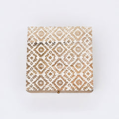 Decorative Nested Boxes Set of 3 | Hand Carved | Mango Wood