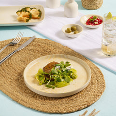 Short Rim Stackable Plate | Porcelain, Pack of 4