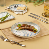 Porcelain Plate Flat | Porcelain | Set of 6