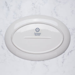 Oval Plate With Foot | Porcelain, 12.59", Pack of 6