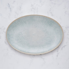 Oval Plate with Foot | Porcelain, 12,59" | Pack of 12