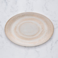 Premium Oval Plate with Foot | 12.59" | Porcelain | Set of 6