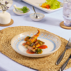 Porcelain Plate Flat | Athena, Pack of 6