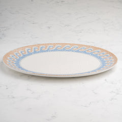 Oval Plate With Foot | Porcelain, Set of 6