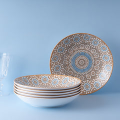 Tangier Deep Plate | Porcelain | Pack of 6