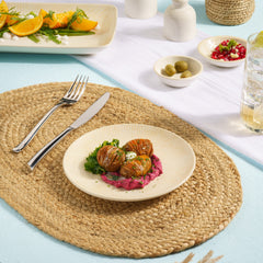 Round Rimless Plate | Pack of 12 | Porcelain