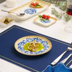 Round Rimless Plate | Porcelain Set of 12