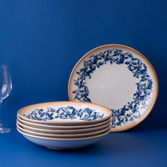 Round Wok Deep Plate | Porcelain| 11", Pack of 6