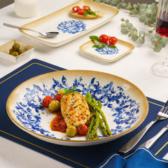 Round Wok Deep Plate | Porcelain| 11", Pack of 6