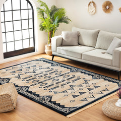 Kandahar E927A Area Rug Beige/Navy