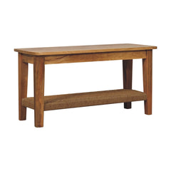 Rope Coffee Table, Open Shelf, Light Brown