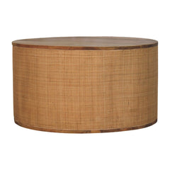 Artisan Furniture Solid Wood Larissa Round Coffee Table, Brown