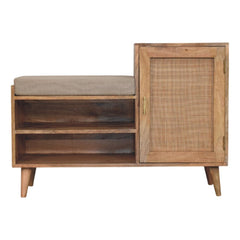 Larissa 2 Slot Oak-ish Bench Unit