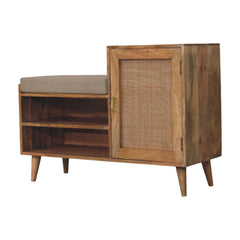 Larissa 2 Slot Oak-ish Bench Unit