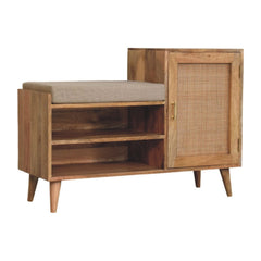 Larissa 2 Slot Oak-ish Bench Unit