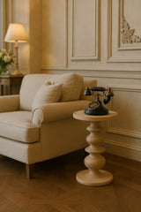 Solid Wood The Bellis Marble Accent Table,Marble desgin