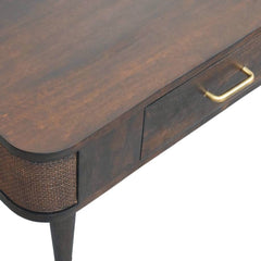 Solid Wood Belmont Coffee Table,Brown,1-Drawer