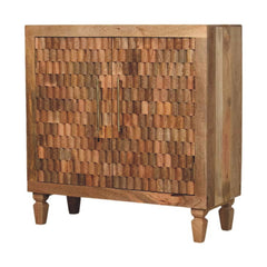 Solid Wood Marbella Cabinet,Brown,2-Drawers
