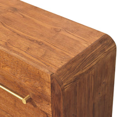 Solid Wood Oakline Four Drawer Chest,Brown,4-Drawers