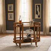 Solid Wood Isla Curved Butler Console