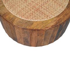 Artisan Furniture Solid Wood Rivera Rattan Coffee Table