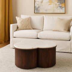 Artisan Furniture Solid Wood Verona Marble Coffee Table