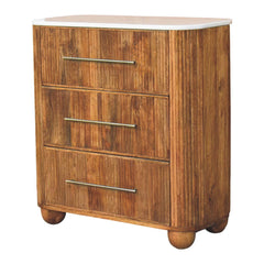 Artisan Furniture Solid Wood Beaumont Marble Bedside