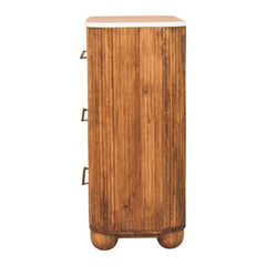 Artisan Furniture Solid Wood Beaumont Marble Bedside