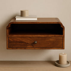 Artisan Furniture Solid Wood Avora Wall-Mounted Bedside