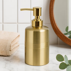 Liquid Soap Dispenser Pump Bottle | Bathroom Vanity & Kitchen Sink,Holds Soap,Lotion & Sanitizer | Gold