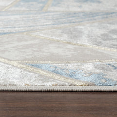 Li Paris LP203 Area Rug Cream/Blue
