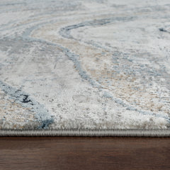 Merry MR108A Area Rug Grey/Navy