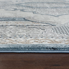 Merry MR226A Area Rug Grey/Navy