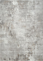 Modern Abstract Distressed Striated Dark Taupe & Gold Area Rug, Runner & Round Rug – MR274A D.Vizion/Gold