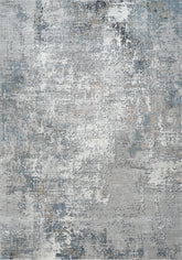 Modern Abstract Distressed Striated Grey & Navy Area Rug, Runner & Round Rug – MR274A Grey/Navy