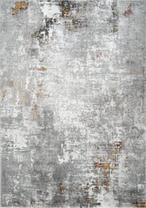 Modern Abstract Distressed Striated Grey Multicolor Area Rug, Runner & Round Rug – MR274A Multi Grey