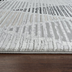 Modern Geometric Harlequin Diamond Grey & Black Area Rug, Runner & Round Rug – MR445 Grey Black