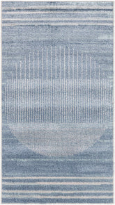 Thad Blue Washable Area Rug - Clearance