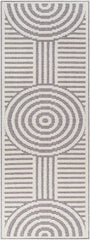 Deron Gray Rainbow Washable Rug