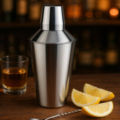 Stainless Steel Cocktail Shaker | Shiny Mirror Finish | 28 oz Bar Tool